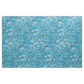 抽象芸術海波の青 ファブリック (ヤード)