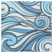 抽象芸術海波の青 ファブリック (クローズアップ)