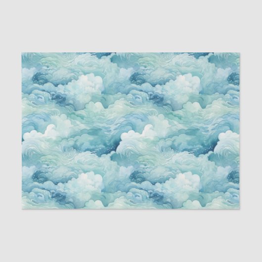 抽象芸術海波切り離し 薄葉紙 (正面)