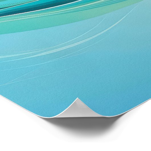 抽象芸術海波流器アートウォールポスター ポスター (角)