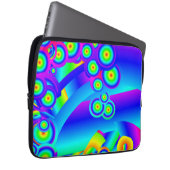 抽象芸術海波電子バッグ ラップトップスリーブ (正面右)