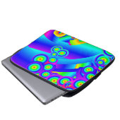 抽象芸術海波電子バッグ ラップトップスリーブ (正面下部)