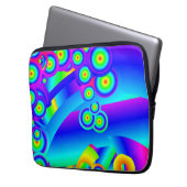 抽象芸術海波電子バッグ ラップトップスリーブ (正面左)