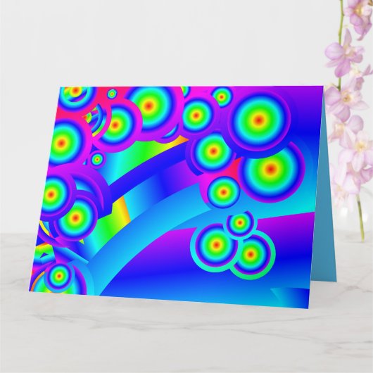 抽象芸術海波 カード (蘭)