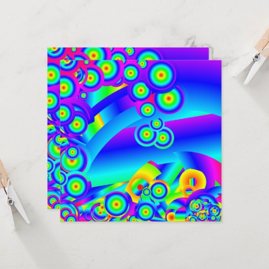 抽象芸術海波 カード (正面/裏面インサイチュ)