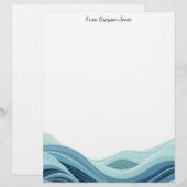 抽象芸術海波 レターヘッド (正面/裏面)