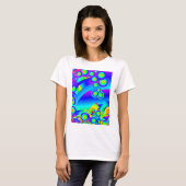 抽象芸術海波 Tシャツ (正面フル)