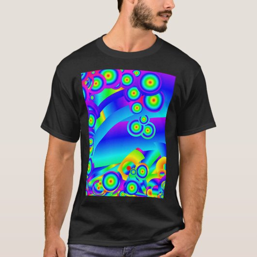 抽象芸術海波 Tシャツ (正面)