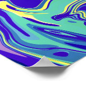 抽象芸術海渦 ポスター (角)