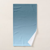 抽象芸術海軍マリンブルー純色傾向モダン バスタオルセット (ハンドタオル)