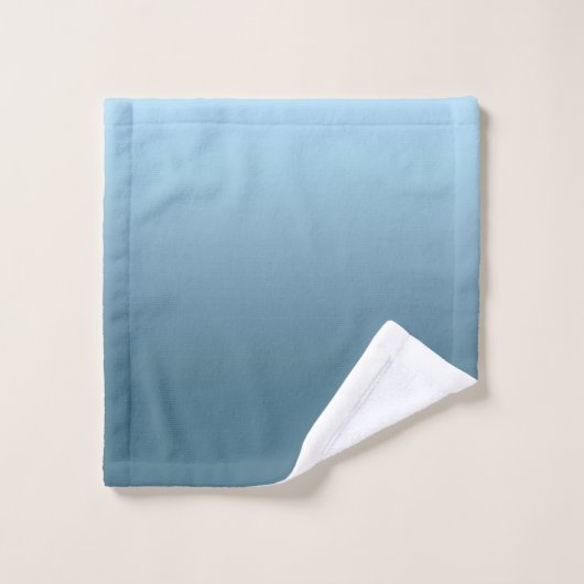 抽象芸術海軍マリンブルー純色傾向モダン バスタオルセット (ウォッシュタオル)