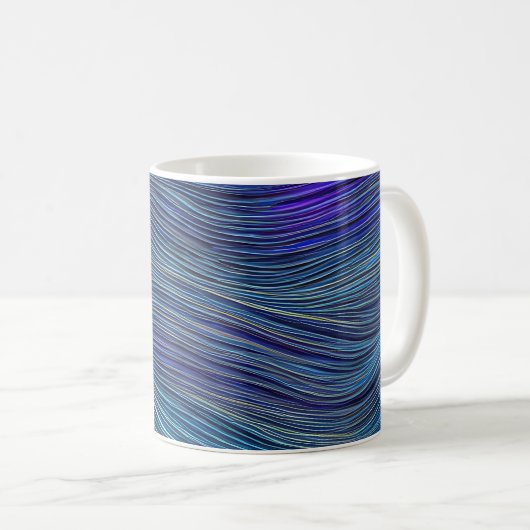 抽象芸術海鮮破波05 コーヒーマグカップ (正面右)