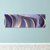 抽象芸術海鮮破波07 キャンバスプリント (インサイチュ (ウッドフロア))