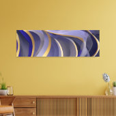 抽象芸術海鮮破波07 キャンバスプリント (インサイチュ (リビング))