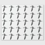 抽象芸術海鳥 ラッピングペーパー (フラット)