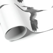 抽象芸術海鳥 ラッピングペーパー (ロールコーナー)