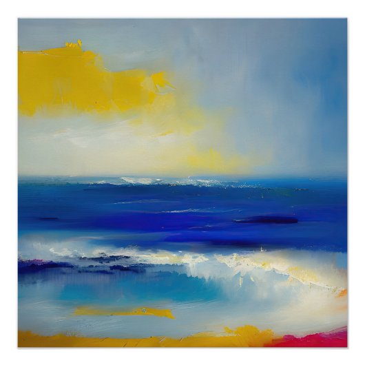 抽象芸術海04 ポスター (正面)