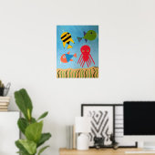 抽象芸術海 ポスター (ホームオフィス)