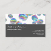 抽象芸術消失カラフル虹の色 名刺 (裏面)