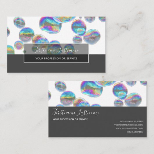 抽象芸術消失カラフル虹の色 名刺
