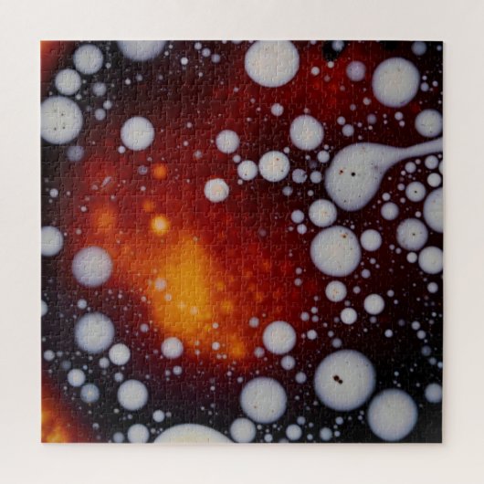 抽象芸術液の中の星の誕生 ジグソーパズル (縦)