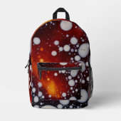抽象芸術液の中の星の誕生 プリントバックパック (正面)