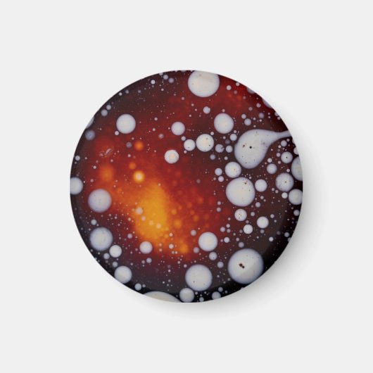 抽象芸術液の中の星の誕生 マグネット (正面)