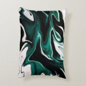 抽象芸術液エレガント液大理石流テクスチャ アクセントクッション (裏面(縦))