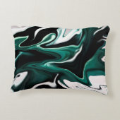 抽象芸術液エレガント液大理石流テクスチャ アクセントクッション (裏面)