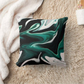 抽象芸術液エレガント液大理石流テクスチャ クッション (ブランケット)