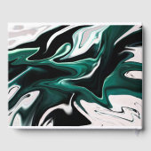 抽象芸術液エレガント液大理石流テクスチャ ゲストブック (裏面)