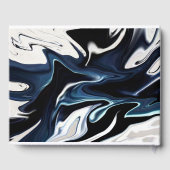 抽象芸術液エレガント液大理石流テクスチャ ゲストブック (裏面)