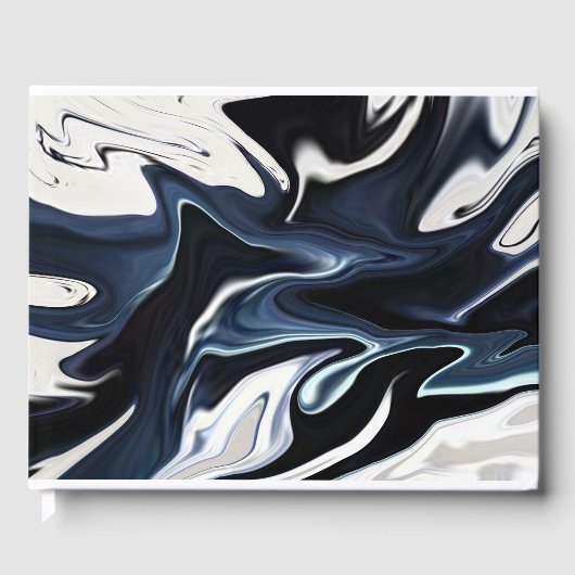 抽象芸術液エレガント液大理石流テクスチャ ゲストブック (正面)