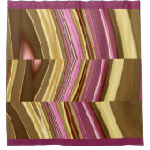 抽象芸術液エレガント液大理石流テクスチャ シャワーカーテン (正面)