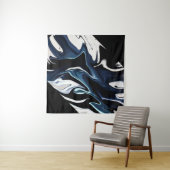 抽象芸術液エレガント液大理石流テクスチャ タペストリー (インサイチュ)