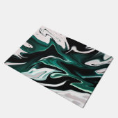 抽象芸術液エレガント液大理石流テクスチャ ドアマット (アングル)