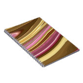 抽象芸術液エレガント液大理石流テクスチャ ノートブック (右側)