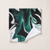 抽象芸術液エレガント液大理石流テクスチャ バスタオルセット (ウォッシュタオル)