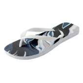 抽象芸術液エレガント液大理石流テクスチャ ビーチサンダル (アングル)