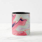 抽象芸術液エレガント液大理石流テクスチャ マグカップ (中央)