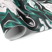 抽象芸術液エレガント液大理石流テクスチャ ラッピングペーパー (ロールコーナー)