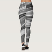 抽象芸術液エレガント液大理石流テクスチャ レギンス (裏面)