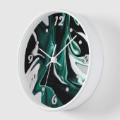 抽象芸術液エレガント液大理石流テクスチャ 壁時計 (傾斜)