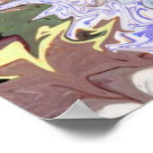 抽象芸術液デザイン ポスター (角)