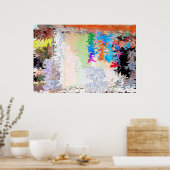 抽象芸術液デザイン ポスター (キッチン)