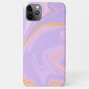 抽象芸術液体ピンクパープル金ゴールド iPhone 11 PRO MAXケース