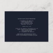 抽象芸術液体金ゴールドオンブルーマーブル エンクロージャーカード (裏面)