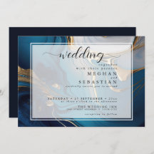 抽象芸術液体金ゴールドオンブルーマーブル