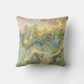 抽象芸術液大理石のテクスチャの背景 クッション (裏面)