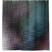 抽象芸術液晶氷ガラス結晶凍っていm シャワーカーテン (正面)